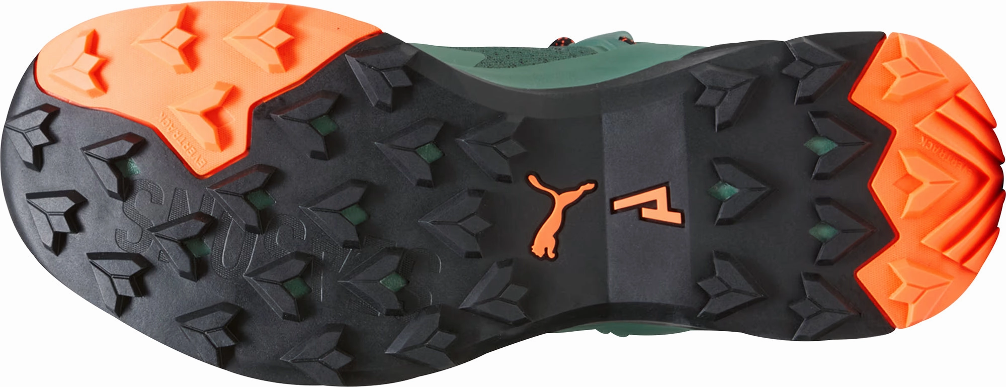 Wide Lightweight Hiking Shoes Puma Explore Nitro Mid Mens Walking Boots - Green