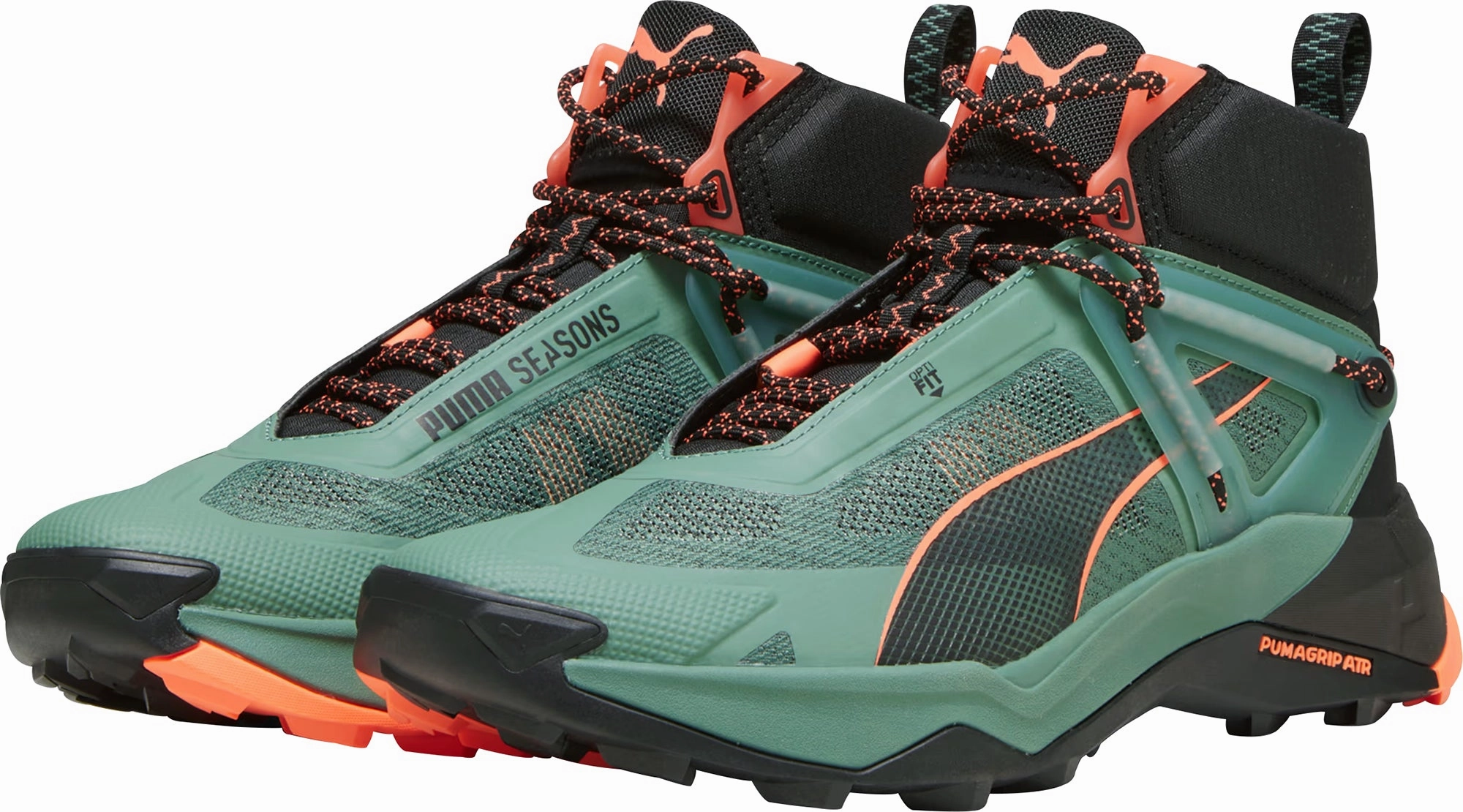 Puma Explore Nitro Mid Mens Walking Boots - Green Best Hiking Shoes For Hawaii