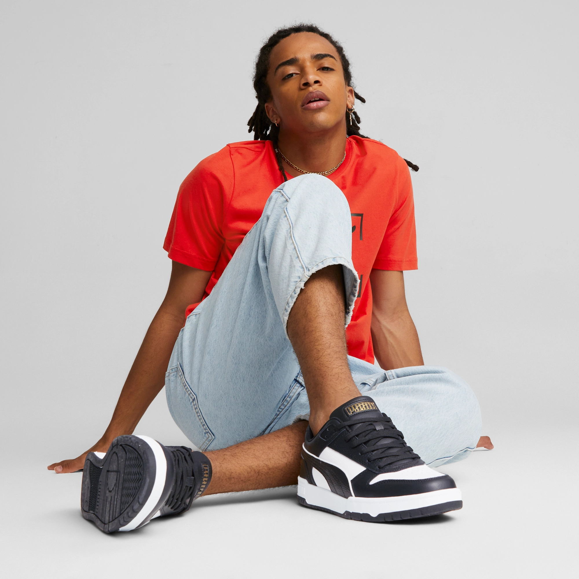 Court Rider Basketball Shoes PUMA RBD Game Low Mens Sneakers