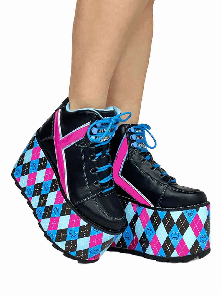 Outfits With Mary Jane Shoes QOZMO MONSTER HIGH BLACK MULTI PLATFORM SNEAKER