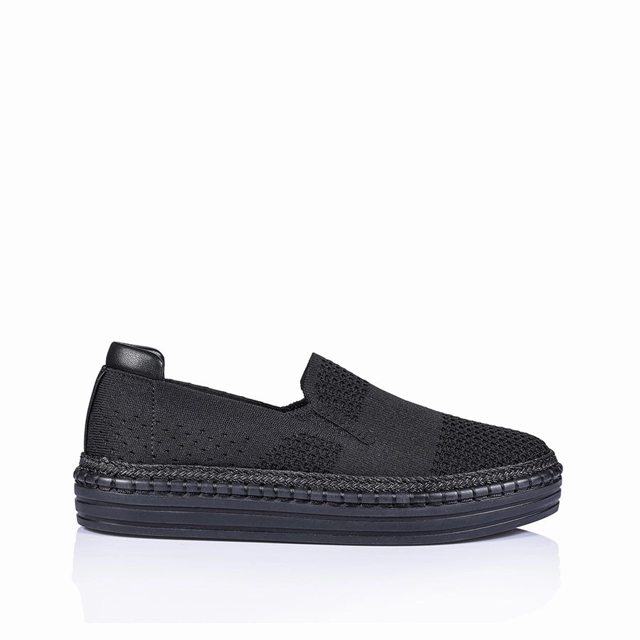 Queen Slip On Sneakers - Black/Black Slip On Shoes Summer