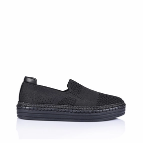 Queen Slip On Sneakers - Black/Black Slip On Loafers Slip On Sneakers Slip On Safety Toe