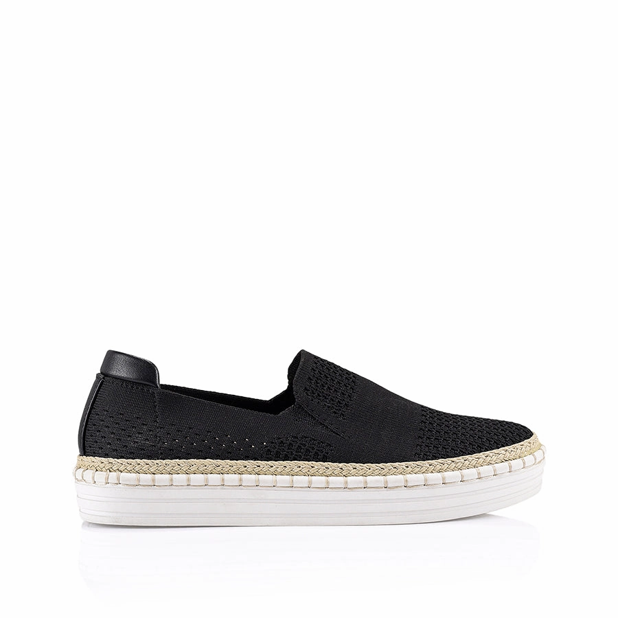 Slip On Alternatives Queen Slip On Sneakers - Black Knit