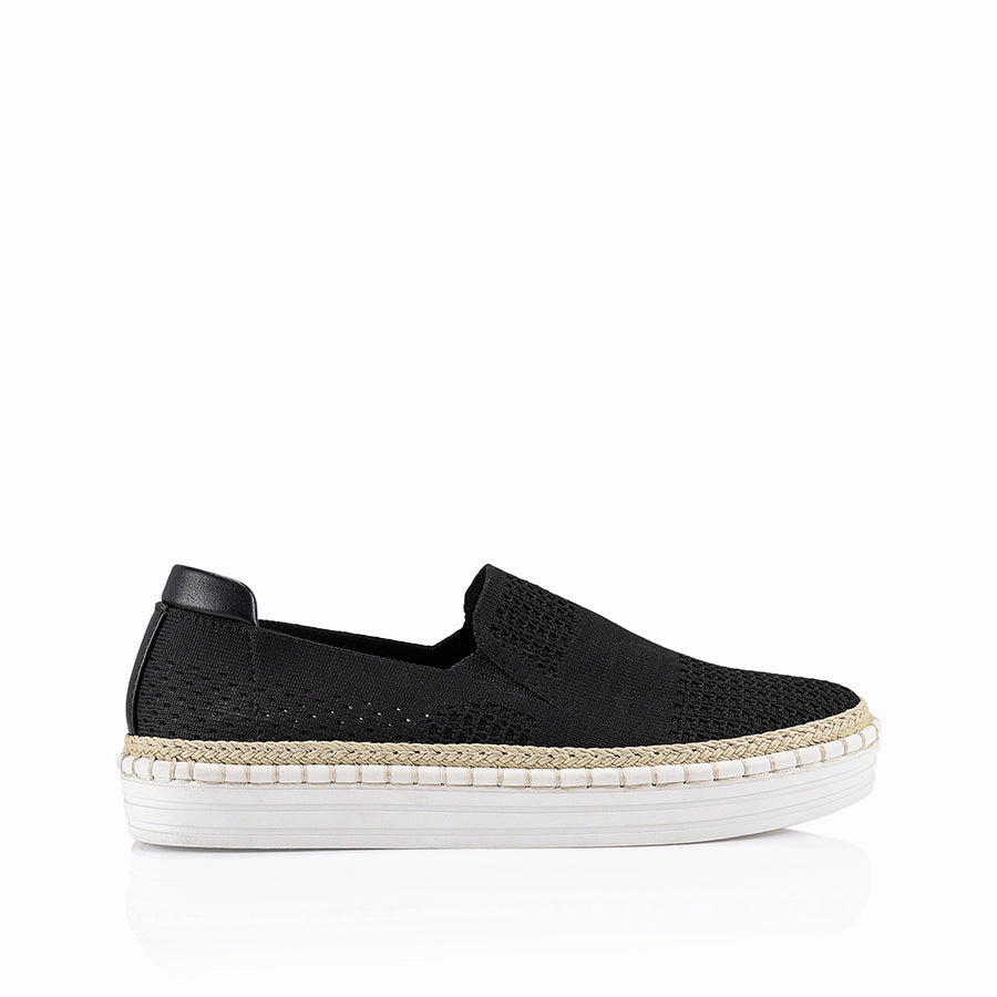Slip On Vans Socks Queen Slip On Sneakers - Black Knit