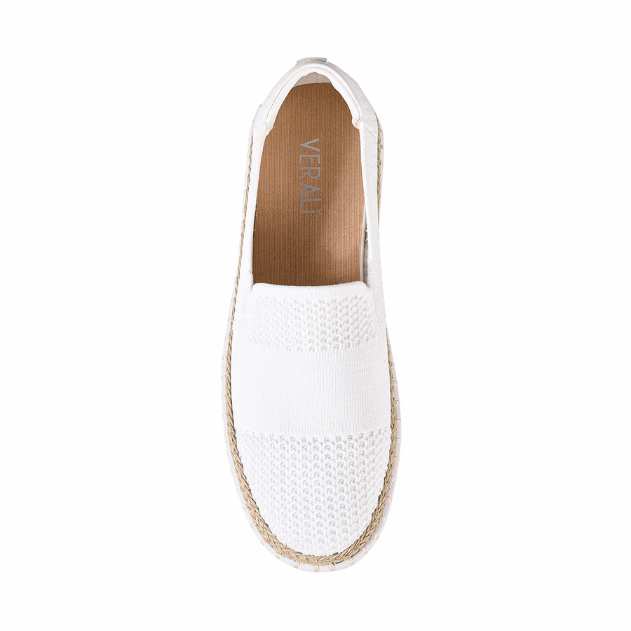 Slip On Canvas Sneakers Slip On Casual Queen Slip On Sneakers - White Knit