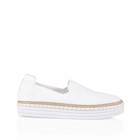 Dress Shoes Slip On Queen Slip On Sneakers - White Knit
