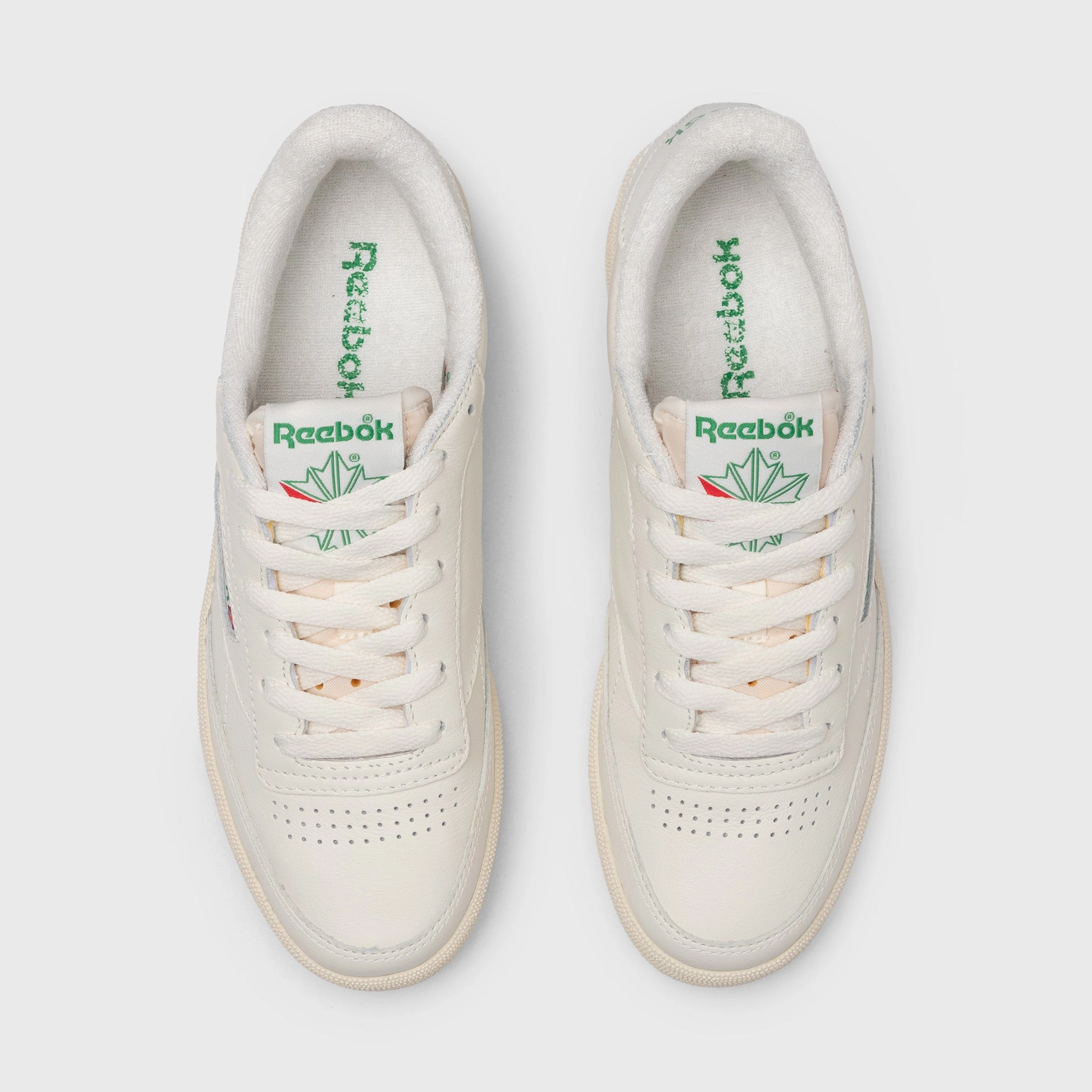 Reebok Womens' Club C 85 Vintage Chalk / Alabaster - Green Dusty Tennis Shoes