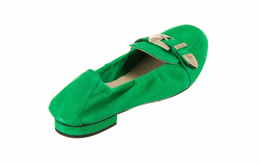 Ken Kalo Green Loro Piana Summer Walk Loafers