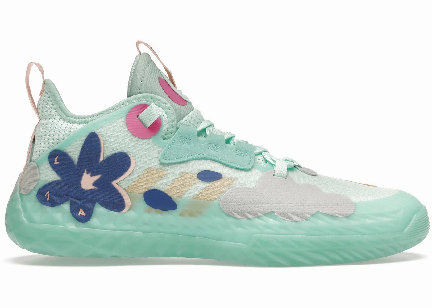 Basketball Shoes 1y Adidas Harden Vol. 5 Futurenatural Clear Mint
