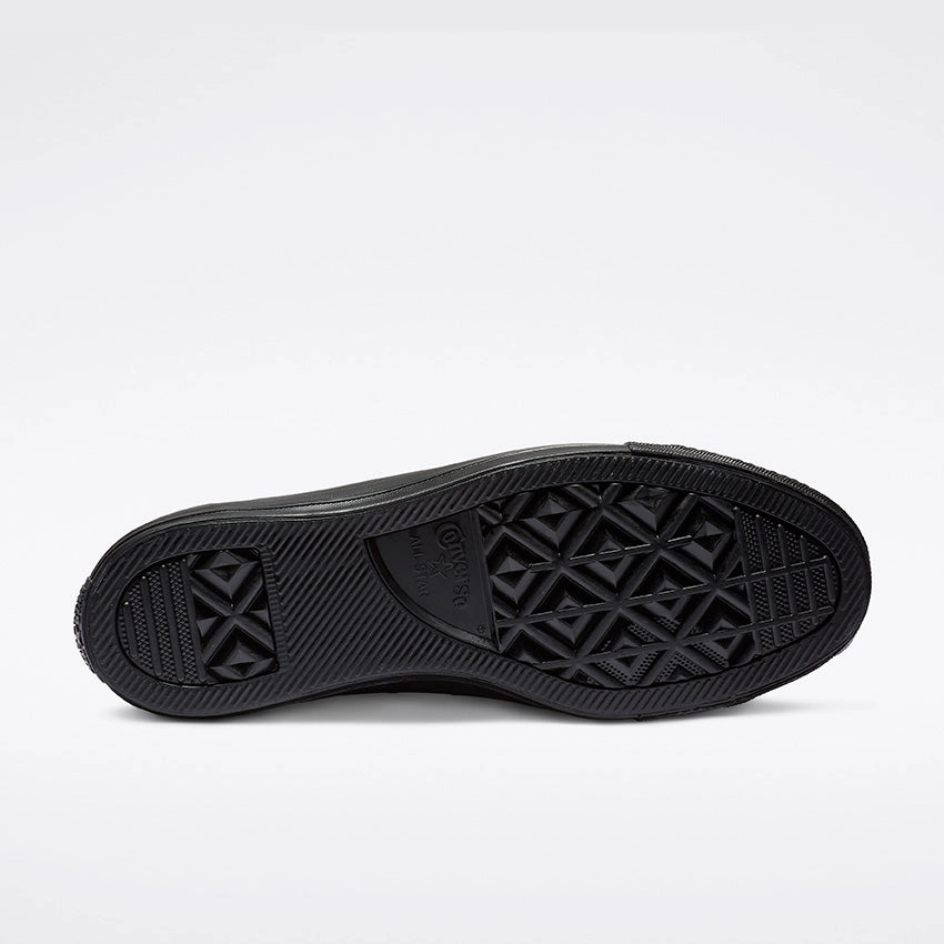 Converse Men's Chuck Taylor All Star Low Top Triple Black Leather Shoe Rivalry Basketball Shoes