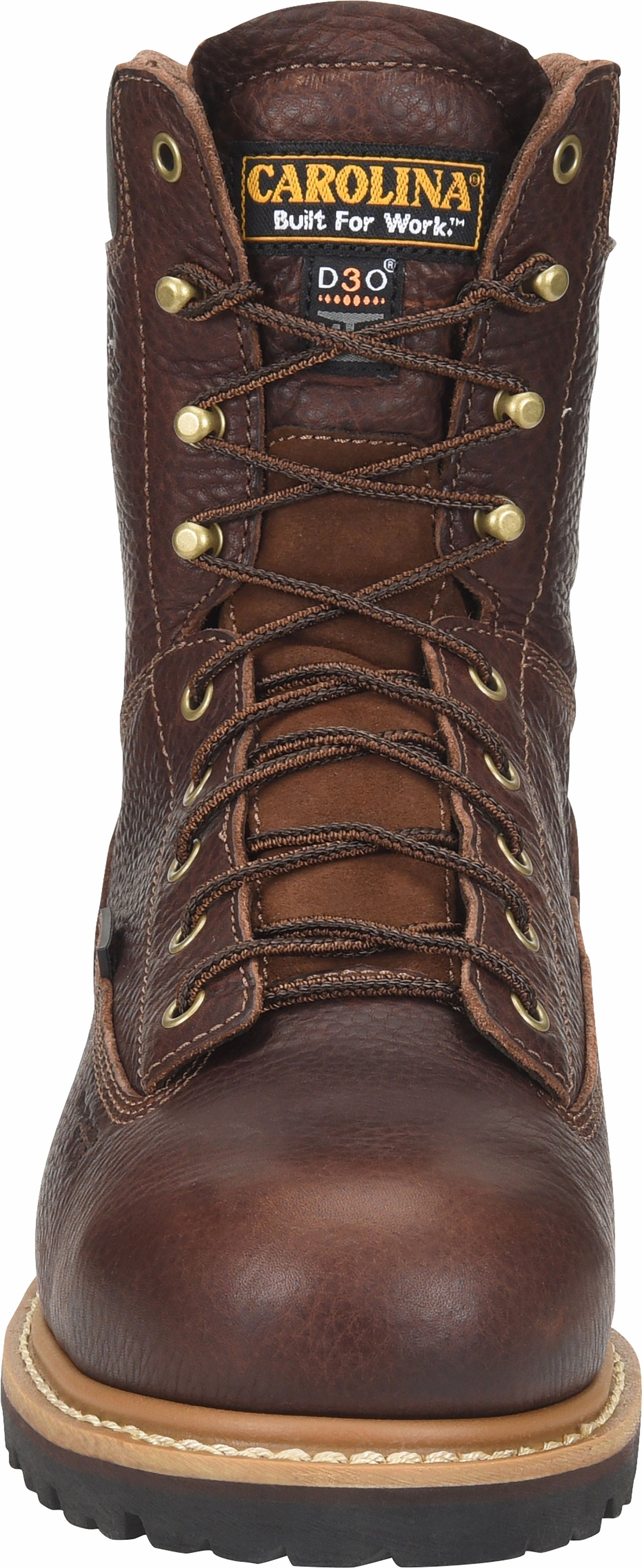 'Carolina' Men's 8" Grind Internal Metguard WP EH Comp Toe - Brown Best Snow Boots For Seniors
