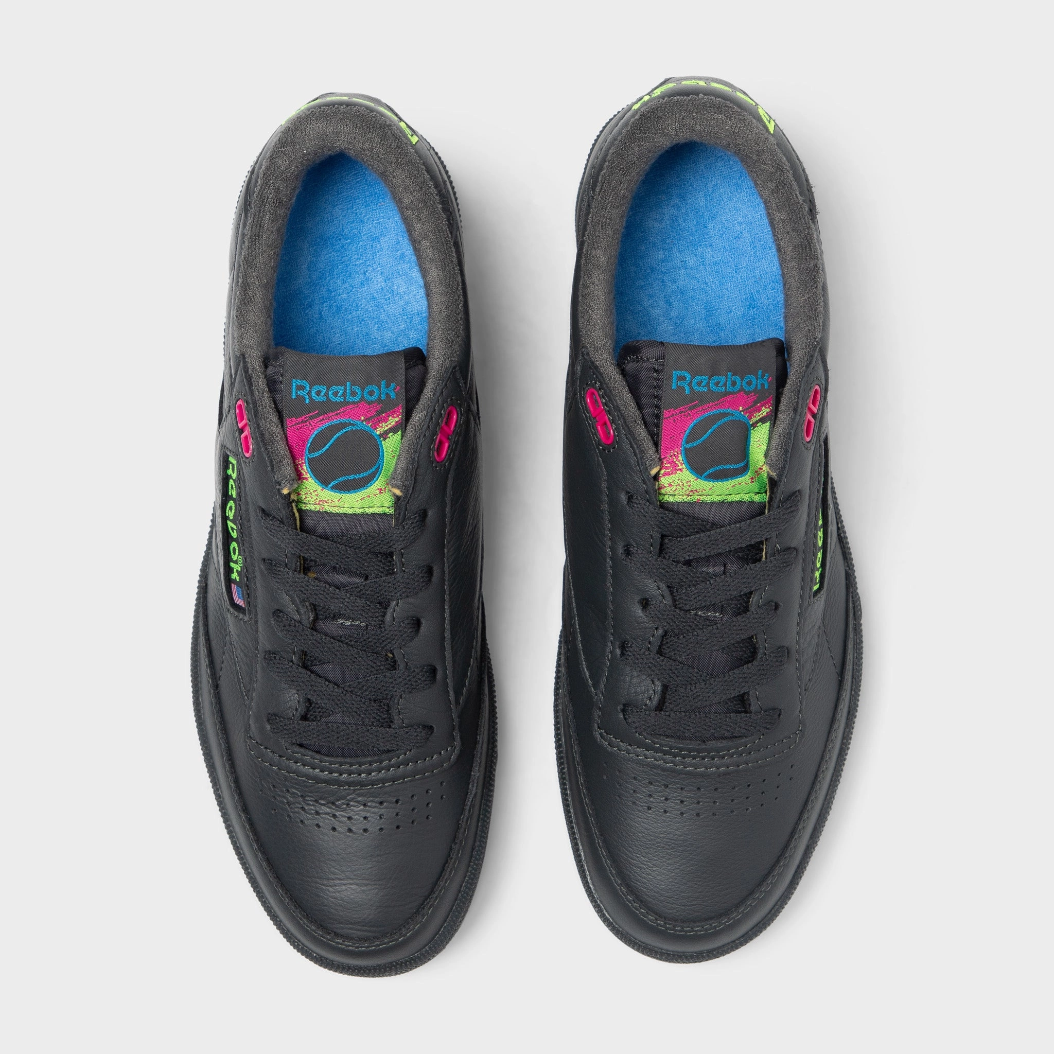 Reebok Club C Black / Volt Trending Tennis Shoes