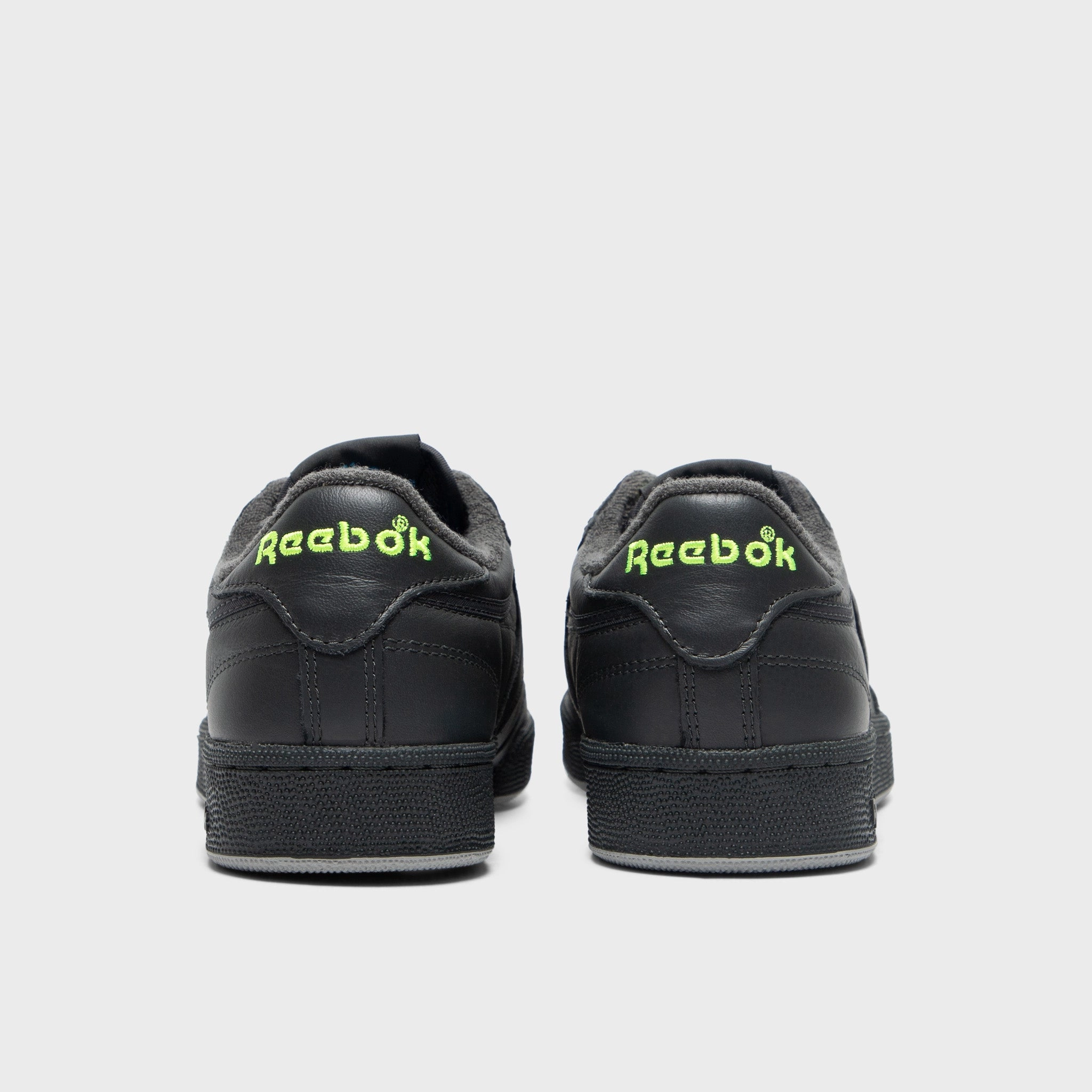 Reebok Club C Black / Volt Adidas Gamecourt 2 Tennis Shoes