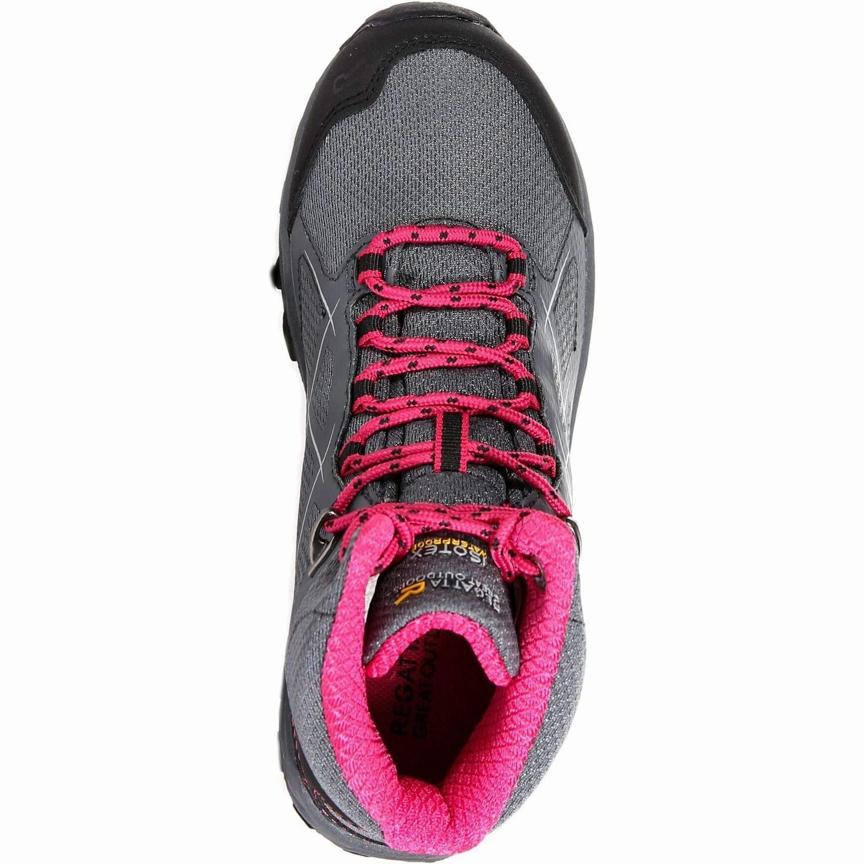 Wearing Hiking Shoes Everyday Regatta Kota Mid Junior Waterproof Walking Boots - Grey