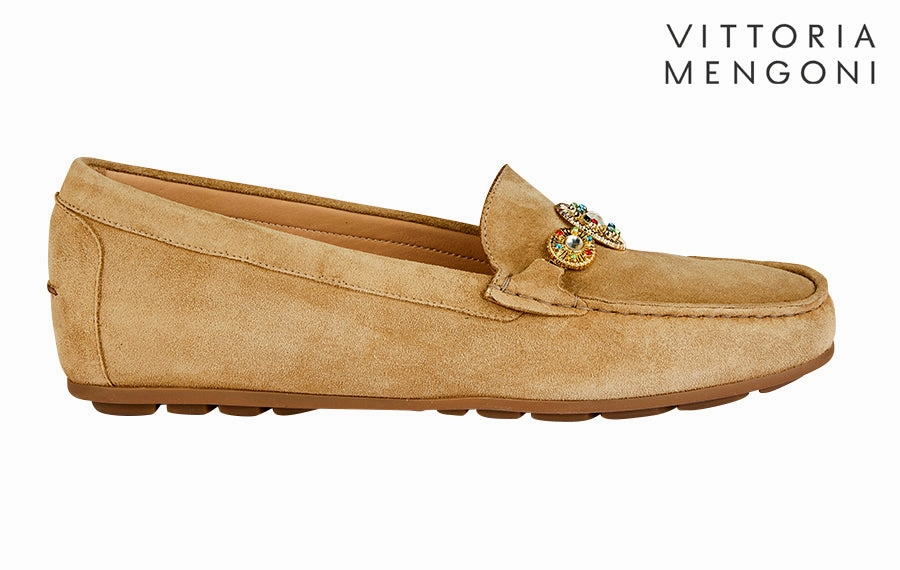 Vm Chakra Tan Croc Loafers