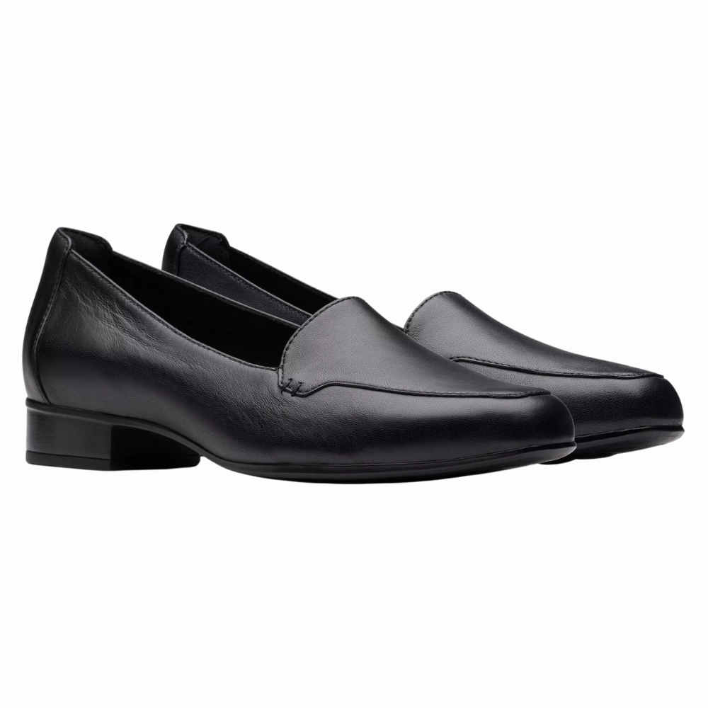 Usa Made Loafers Clarks Krystine Lily Black Leather Loafer (Women's)