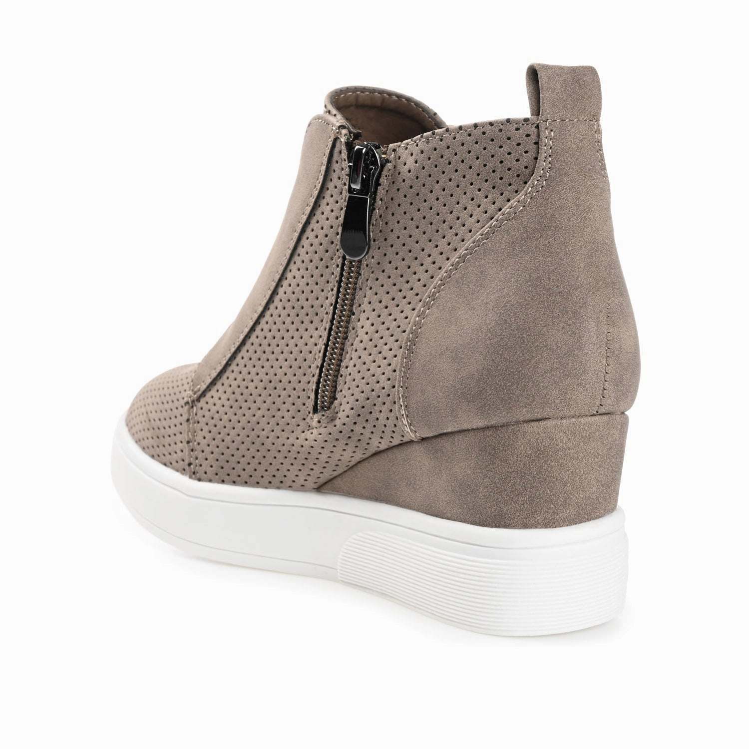 Wide Width Slip On Boots CLARA WEDGE HEEL SNEAKERS IN WIDE