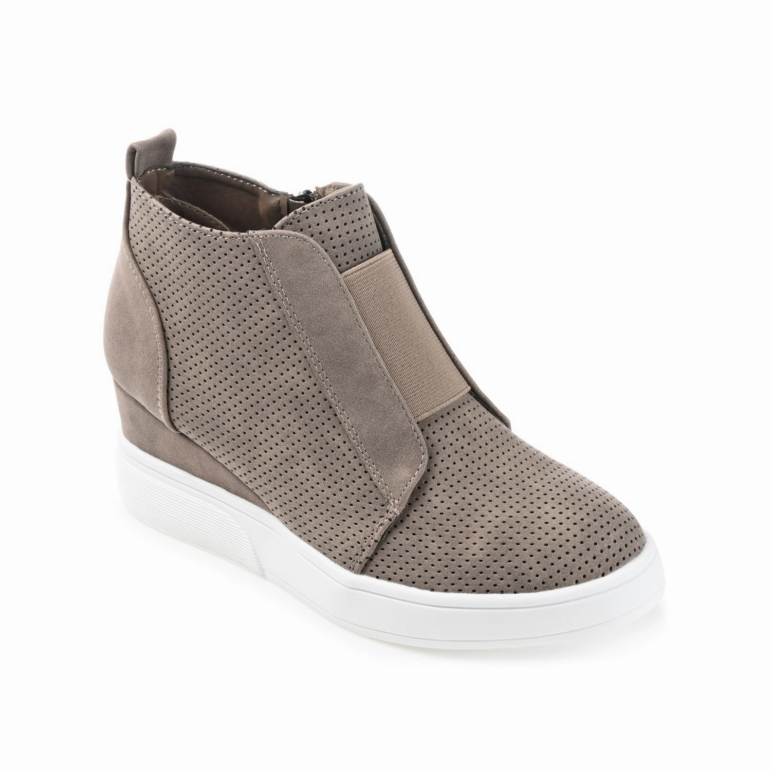 Tennis Slip On CLARA WEDGE HEEL SNEAKERS IN WIDE