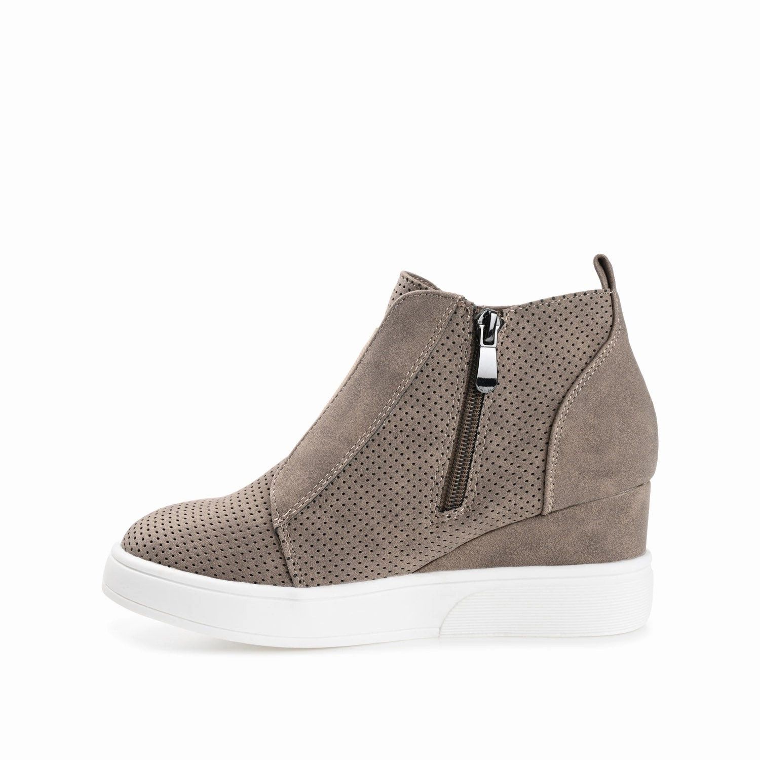 CLARA WEDGE HEEL SNEAKERS IN WIDE Echo Knit Slip-on