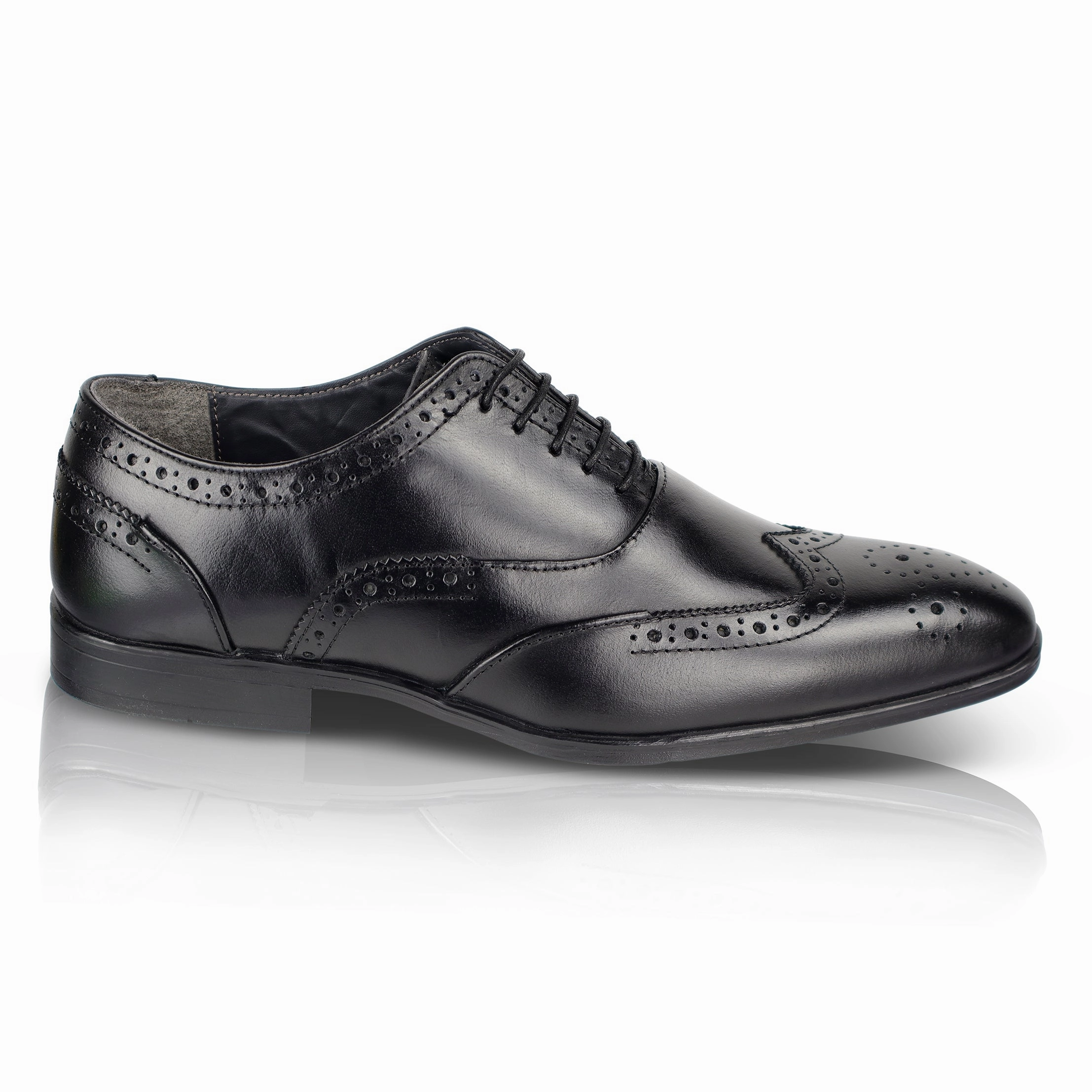 Oxfords Polyvore Oxford Leather Brogue Oxfords Shoes - Black