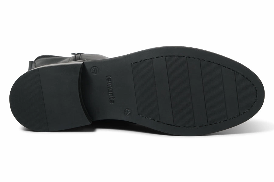 REM MILLET Mens Black Brogue Shoes