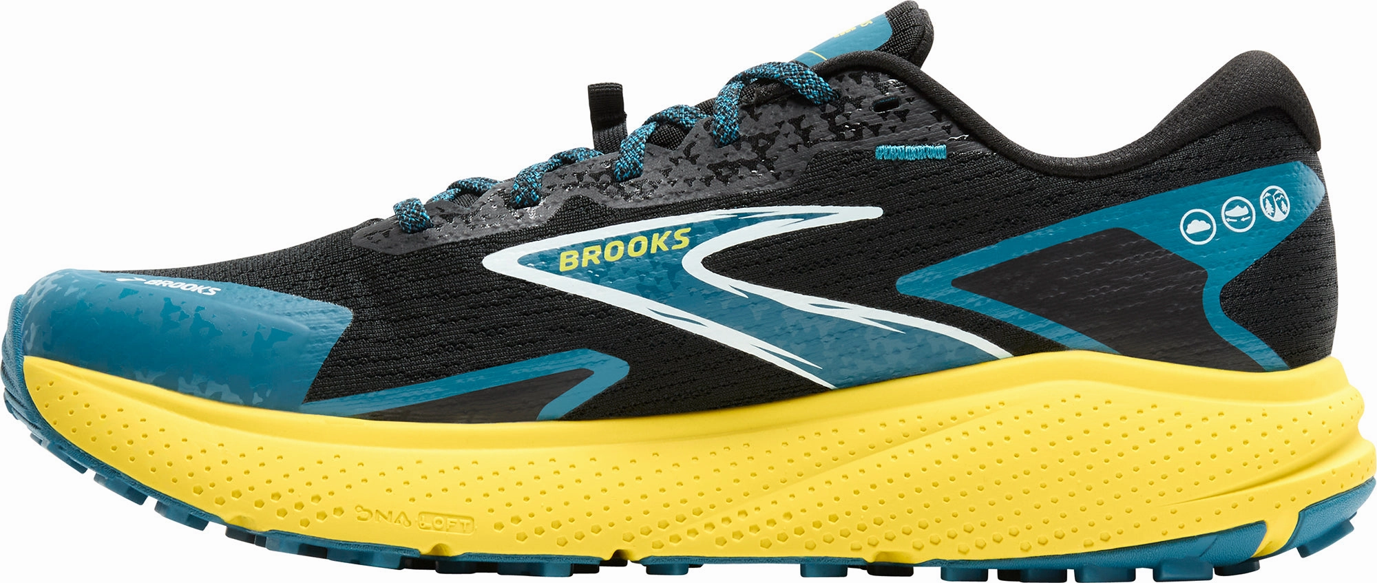 Brooks Divide 5 Mens Trail Running Shoes - Black Best Trail Running Shoes For Wet Conditions