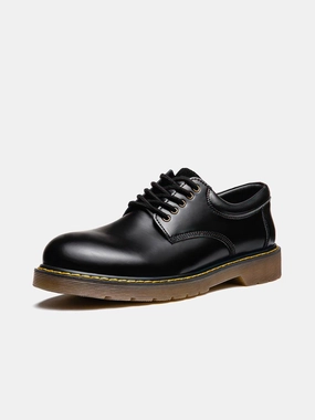 Retro Style Plain Derby Shoes No Tennis Shoes