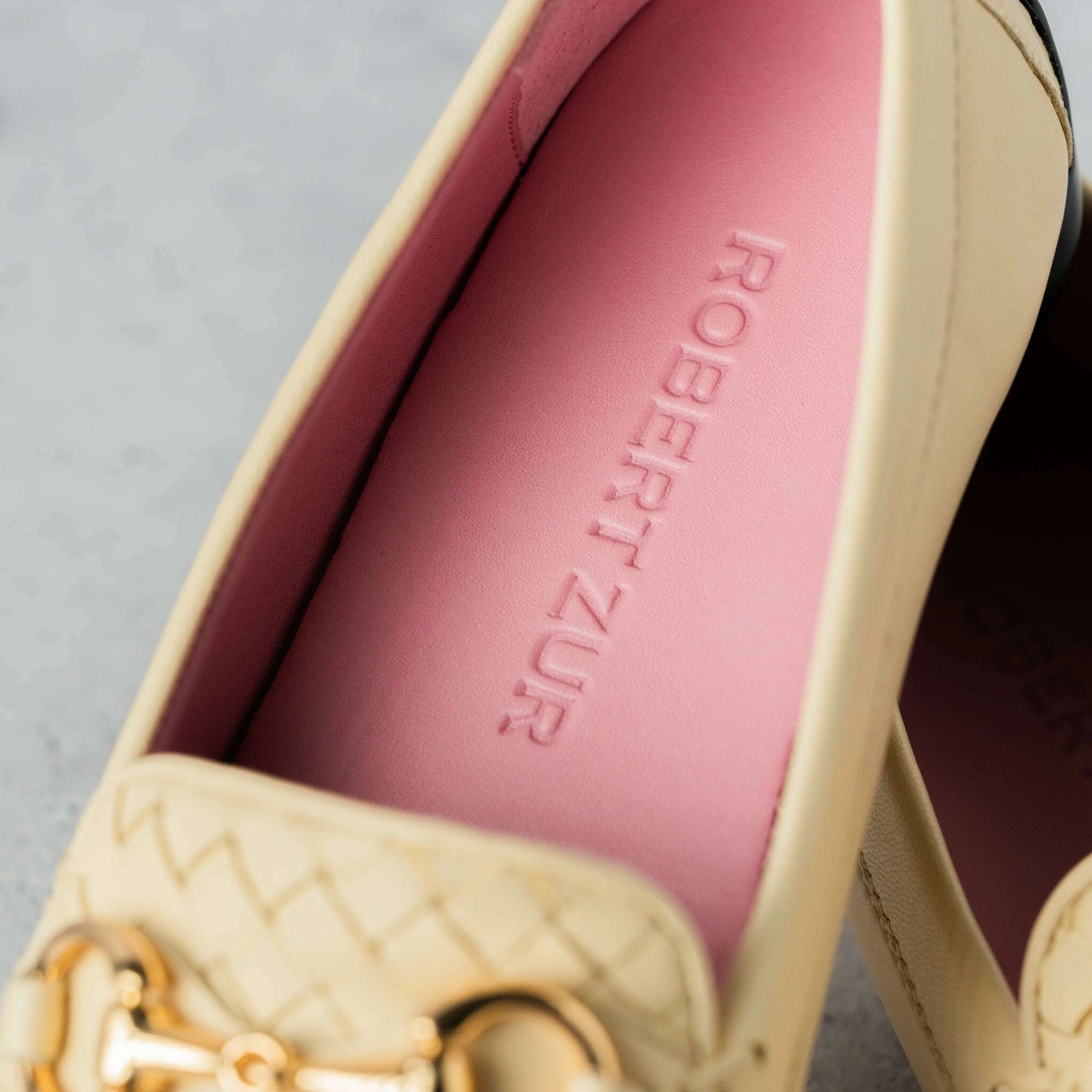 90s Penny Loafers Robert Zur - Perlata - Bone