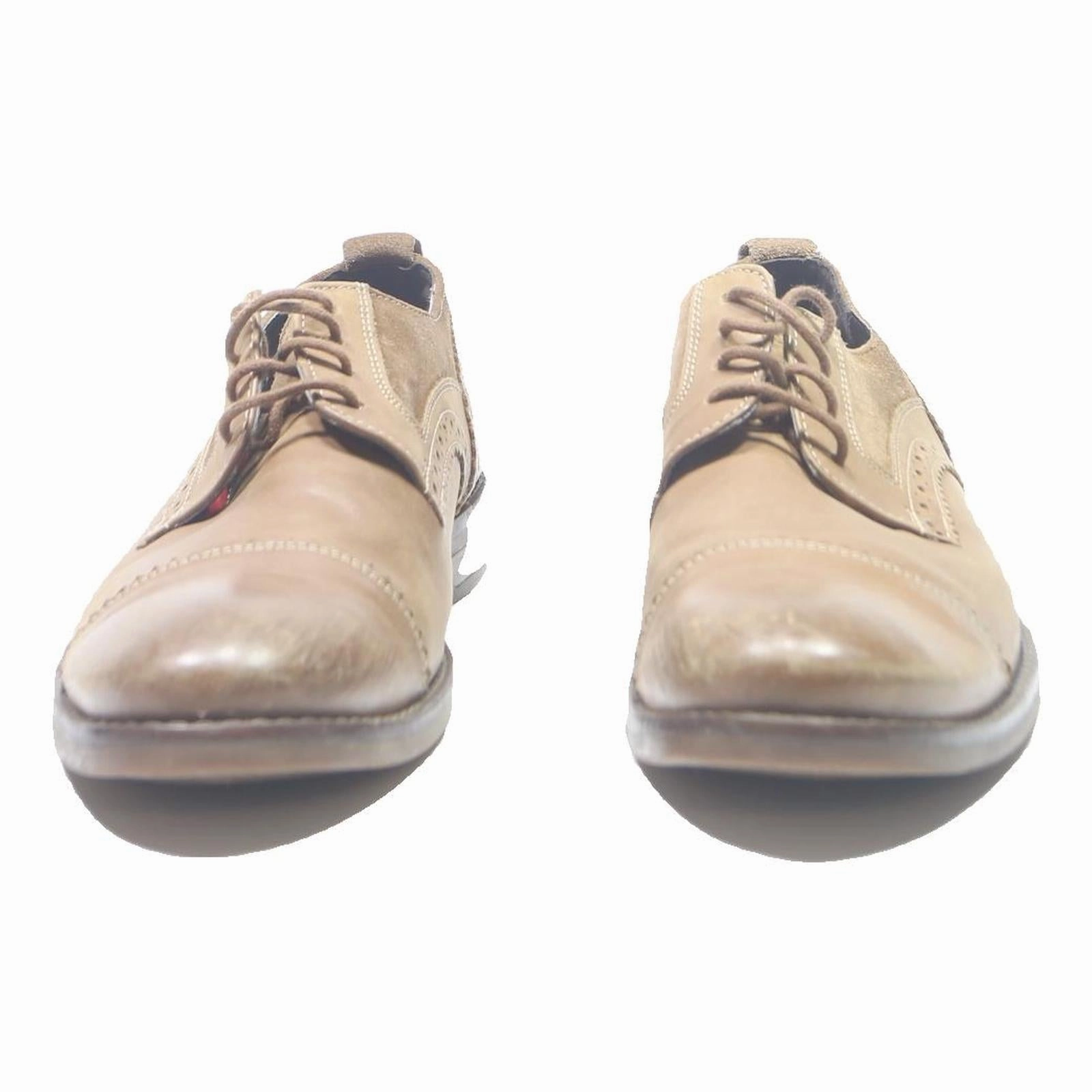 Two Tone Oxford Brogues ROCKPORT Mens Leather Brogue Shoes Tan Brown UK 7.5 Classic Formal Footwear