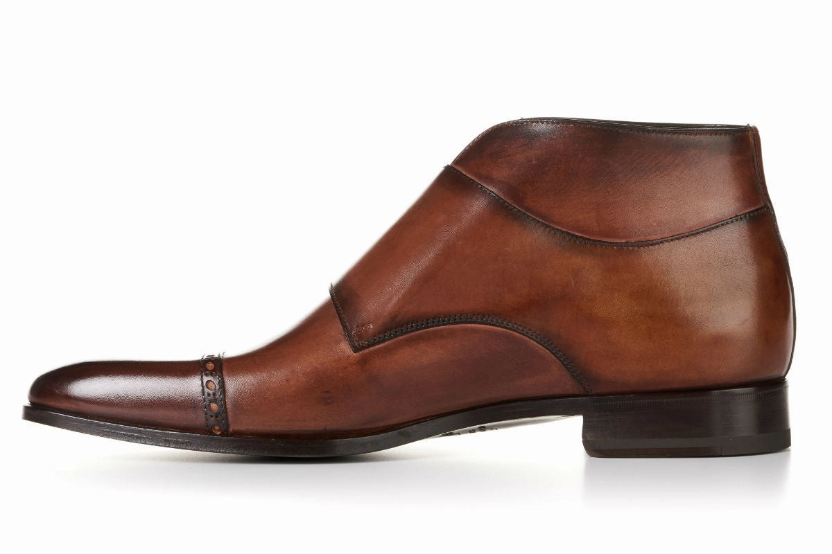 The Heston Double Monk Strap Boot - Brown An Brog Cork Ireland