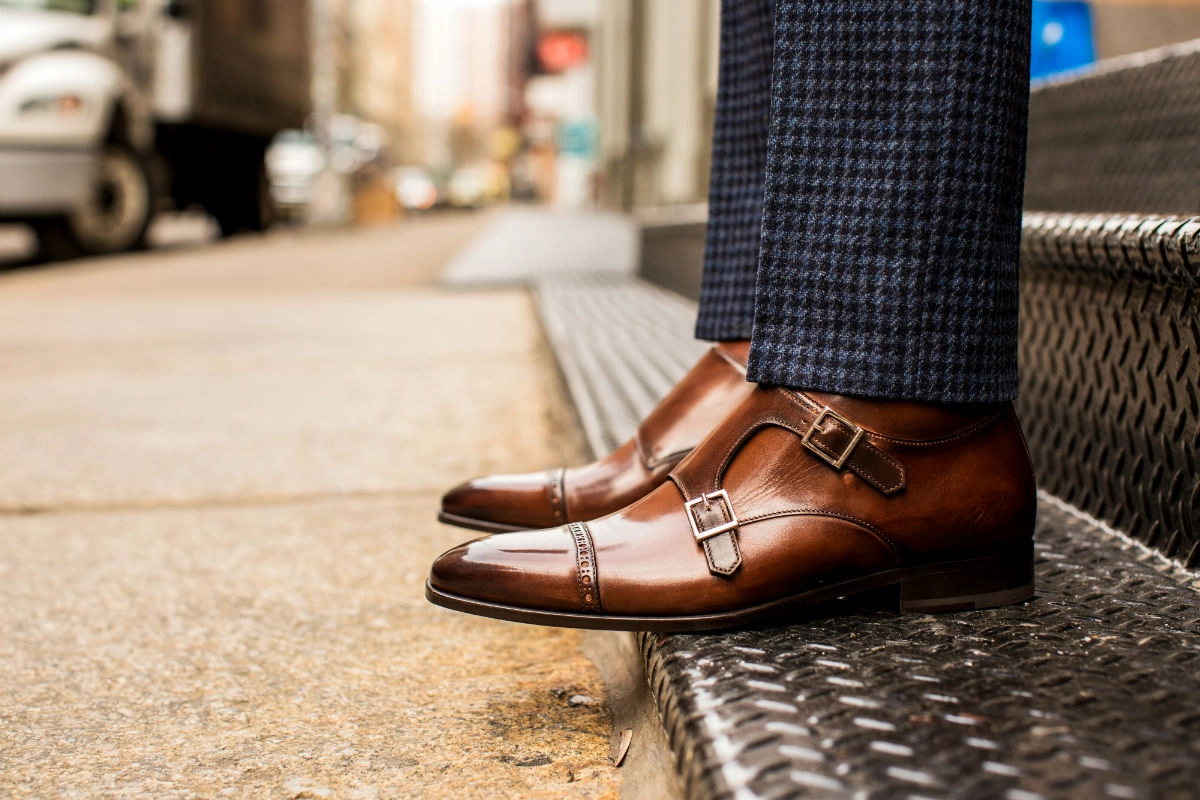 The Heston Double Monk Strap Boot - Brown Brogues Online