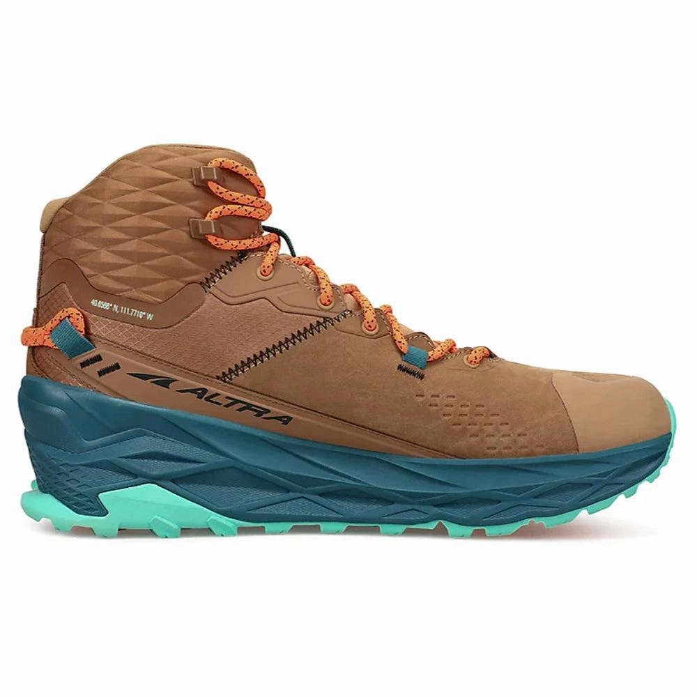 Ballet Shoes Film Trailer Men's Altra Olympus 5 Hike Mid GTX, Brown, 8.5 D Medium