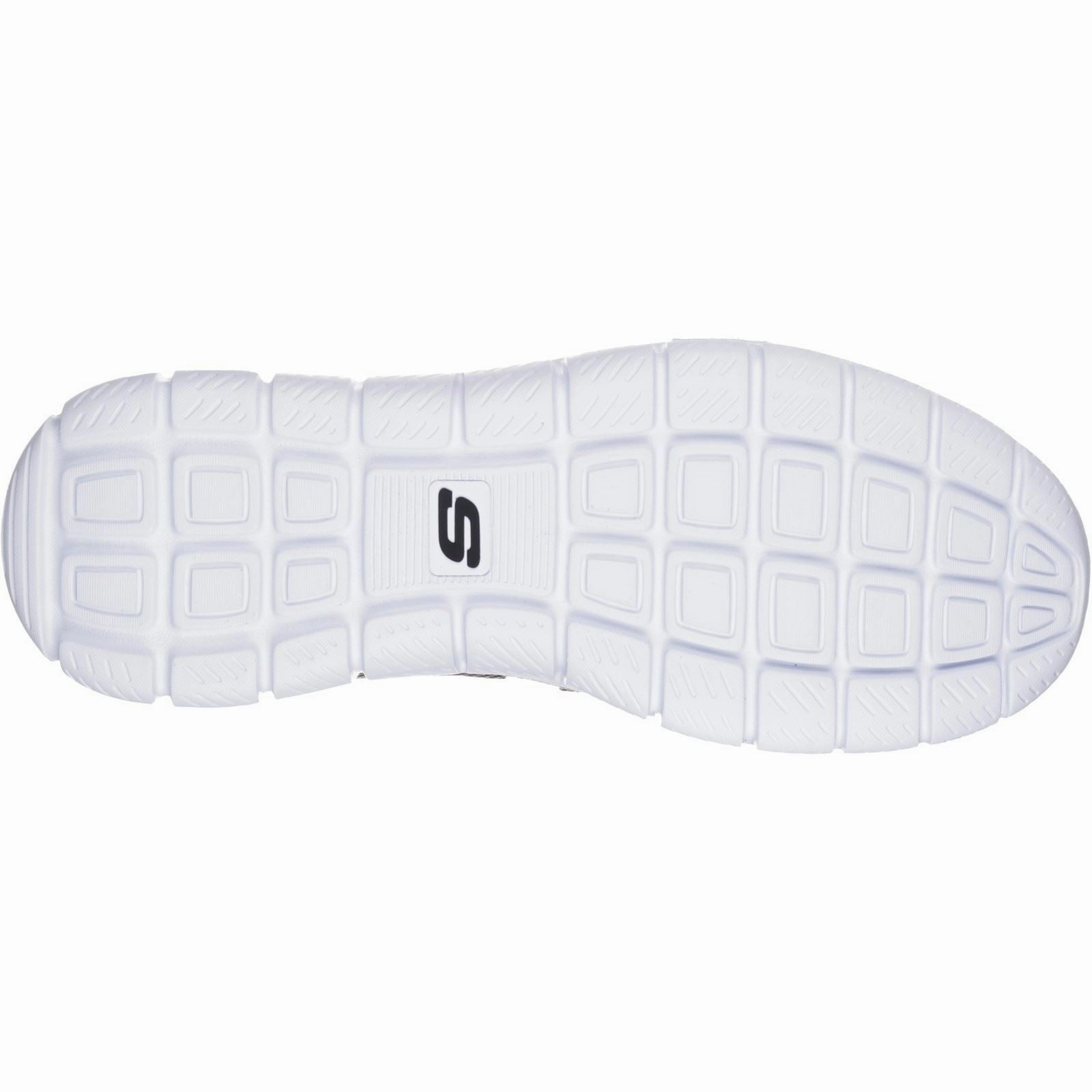 Men's Wide Fit Skechers 52630 Track Bucolo Sports Sneakers - Black/White Training Shoes White