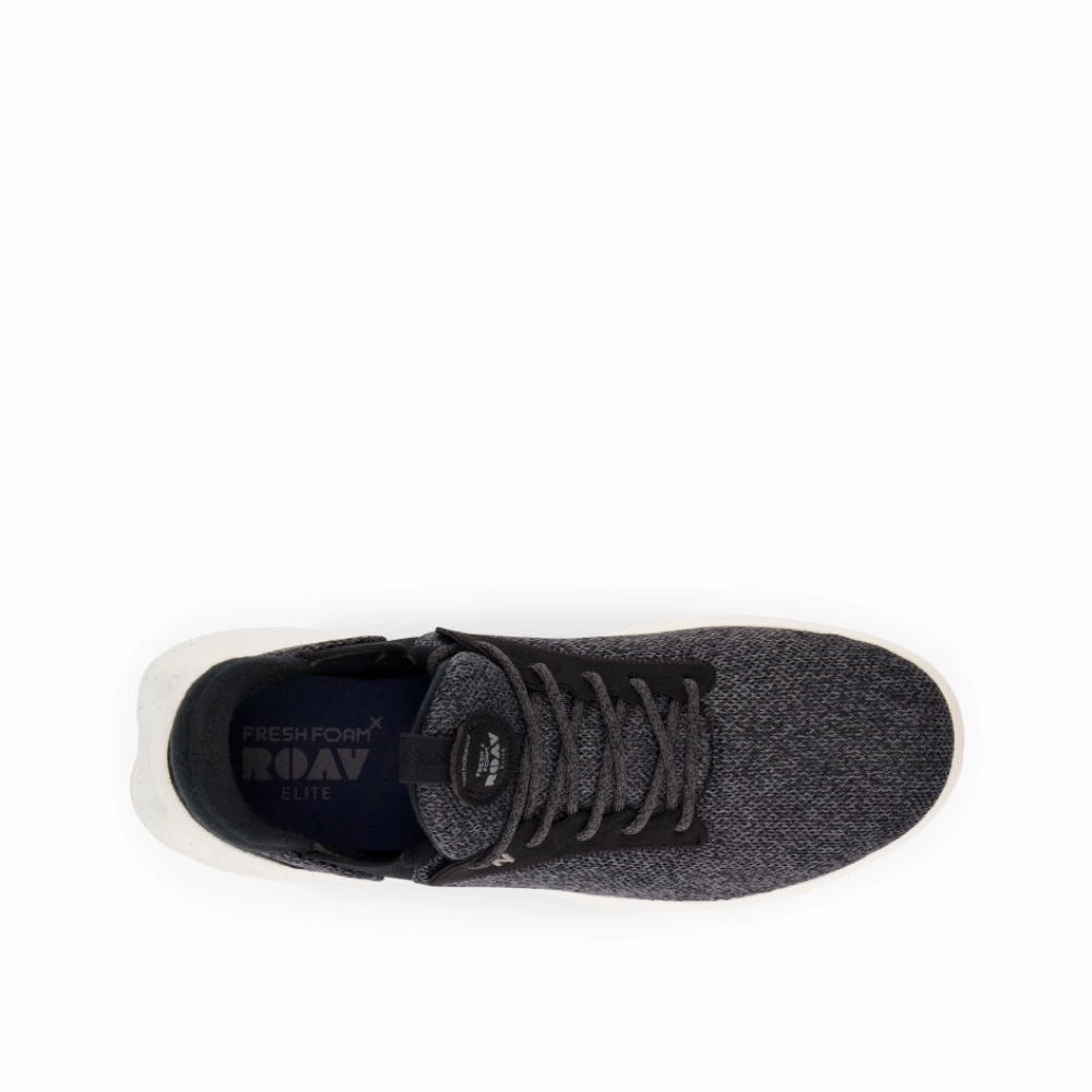 Best Stability Running Shoes New Balance Men's Fresh Foam Roav Elite V1 Sneaker in Black Sea Salt