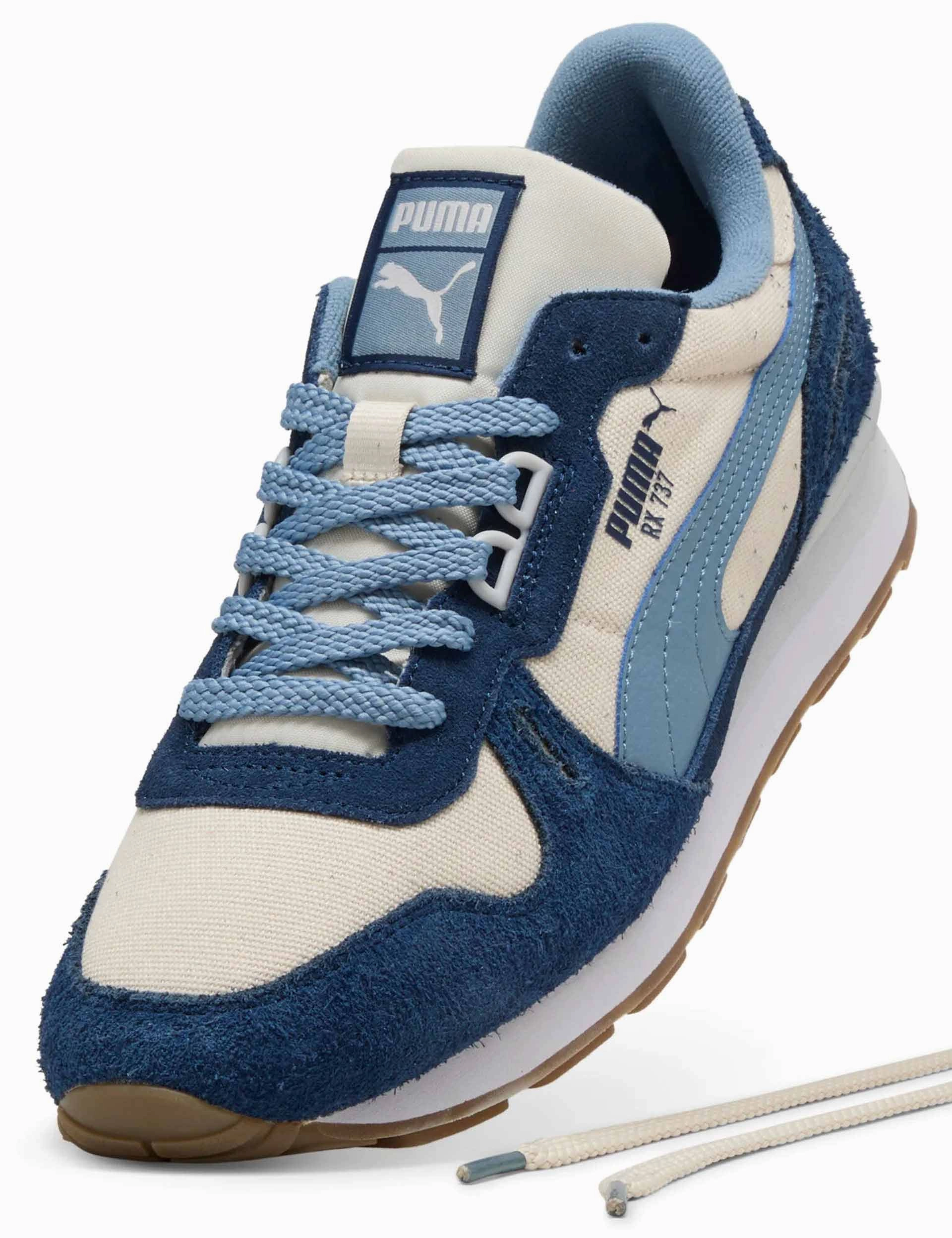 Snow People Boots RX 737 Vintage Sneakers - Alpine Snow/Persian Blue