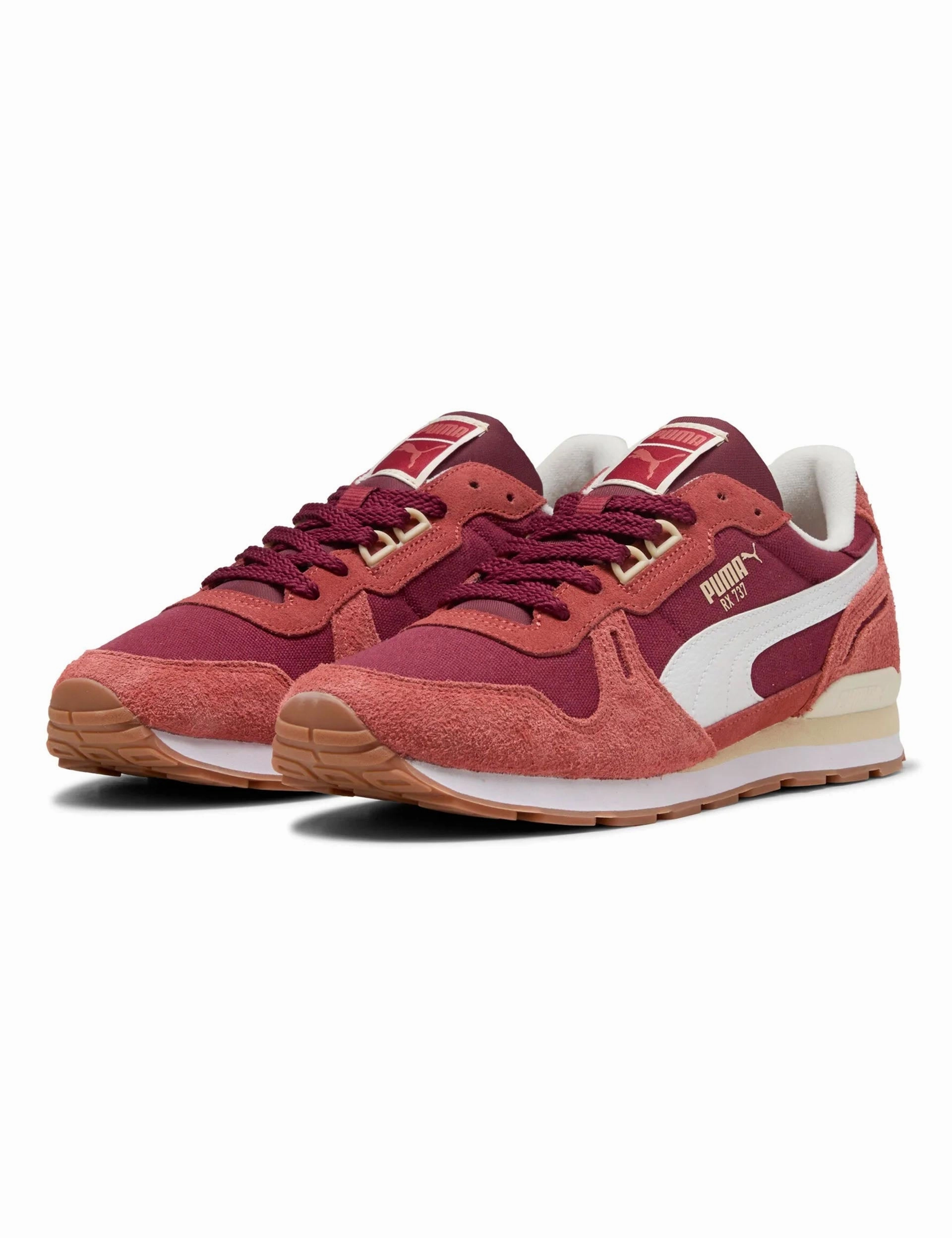 Tall Lace Up Snow Boots RX 737 Vintage Sneakers - Team Regal Red/Exotic Red