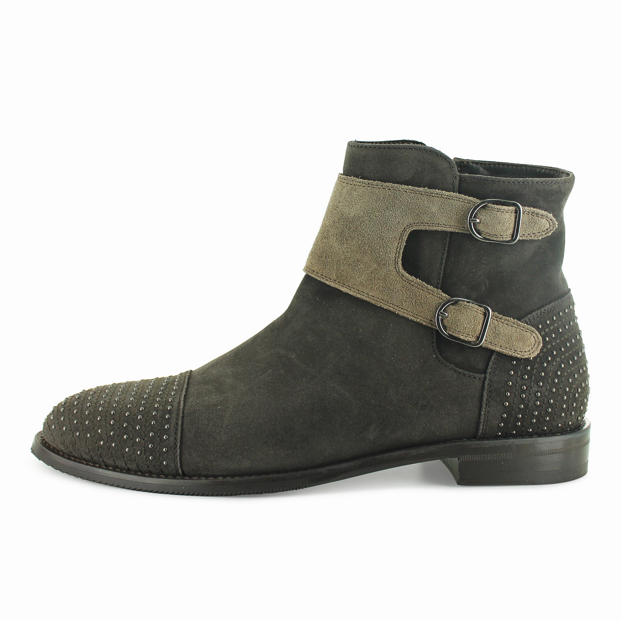 S5806 - Brown Double Monk Brogue Crepe Sole