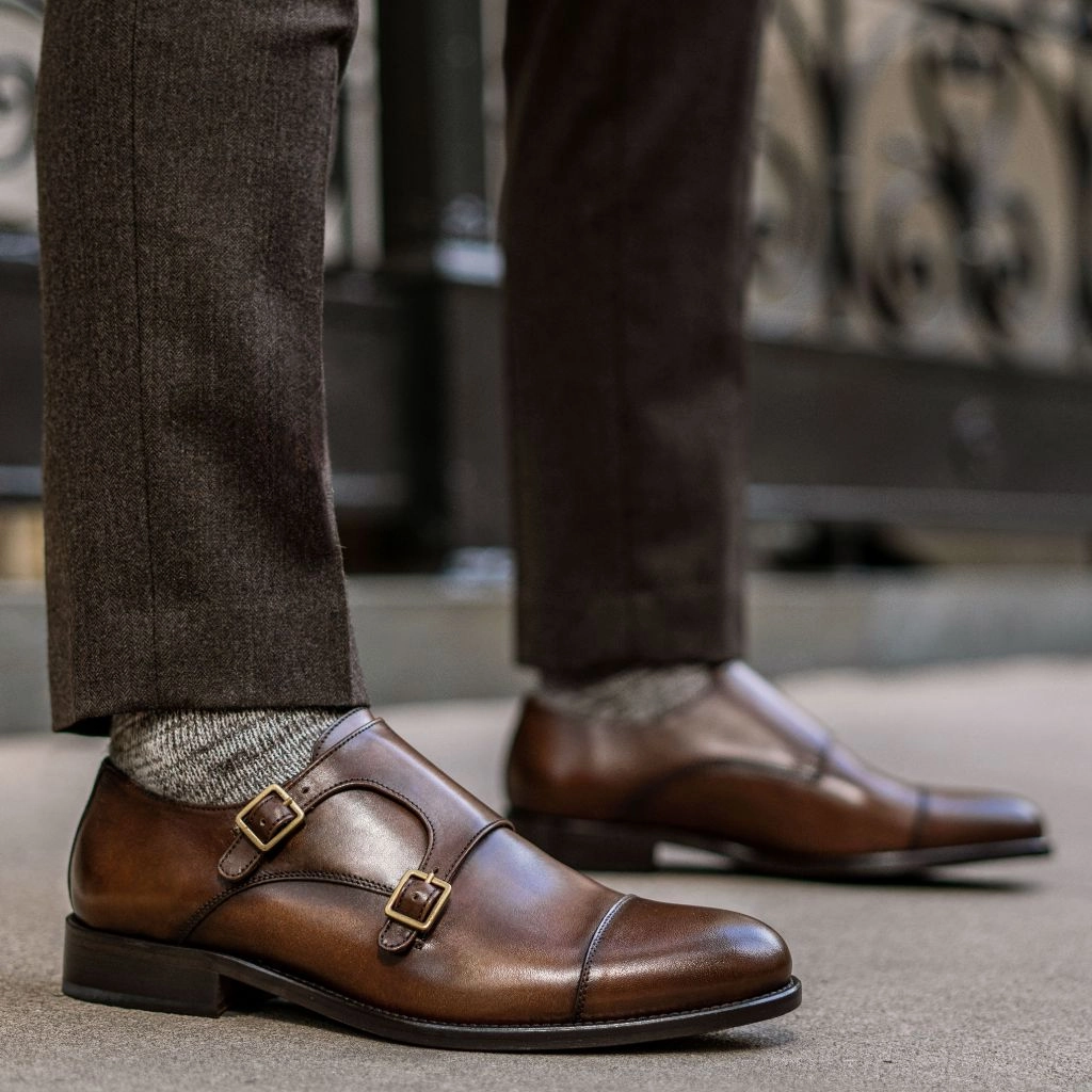 Brown Brogue Dress Shoes Saint | Cinnamon