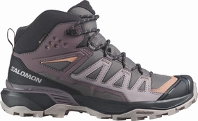 Bike Hiking Shoes Salomon X Ultra 360 Mid GORE-TEX Womens Walking Boots - Grey