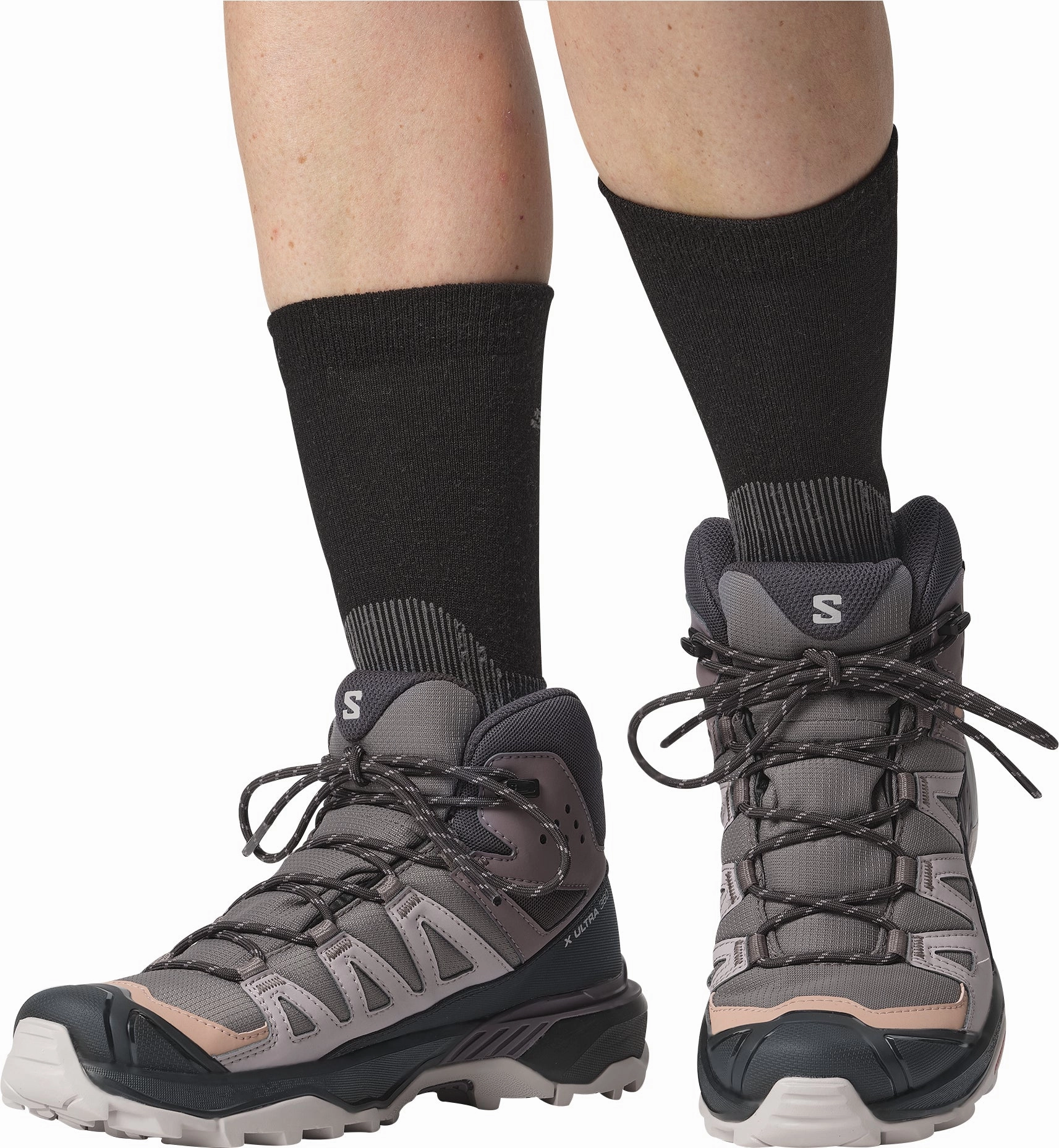 Hoka Hiking Shoes Review Salomon X Ultra 360 Mid GORE-TEX Womens Walking Boots - Grey