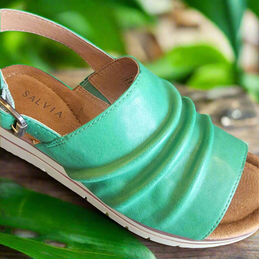 Sezane Mary Jane Shoes SALVIA - ALICE - Green