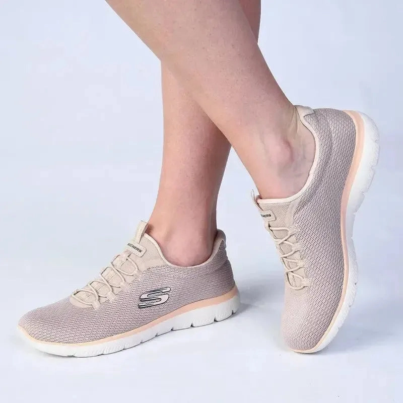 Skechers Summits Slip On Sneaker - Taupe Steel Toe Slip Ons