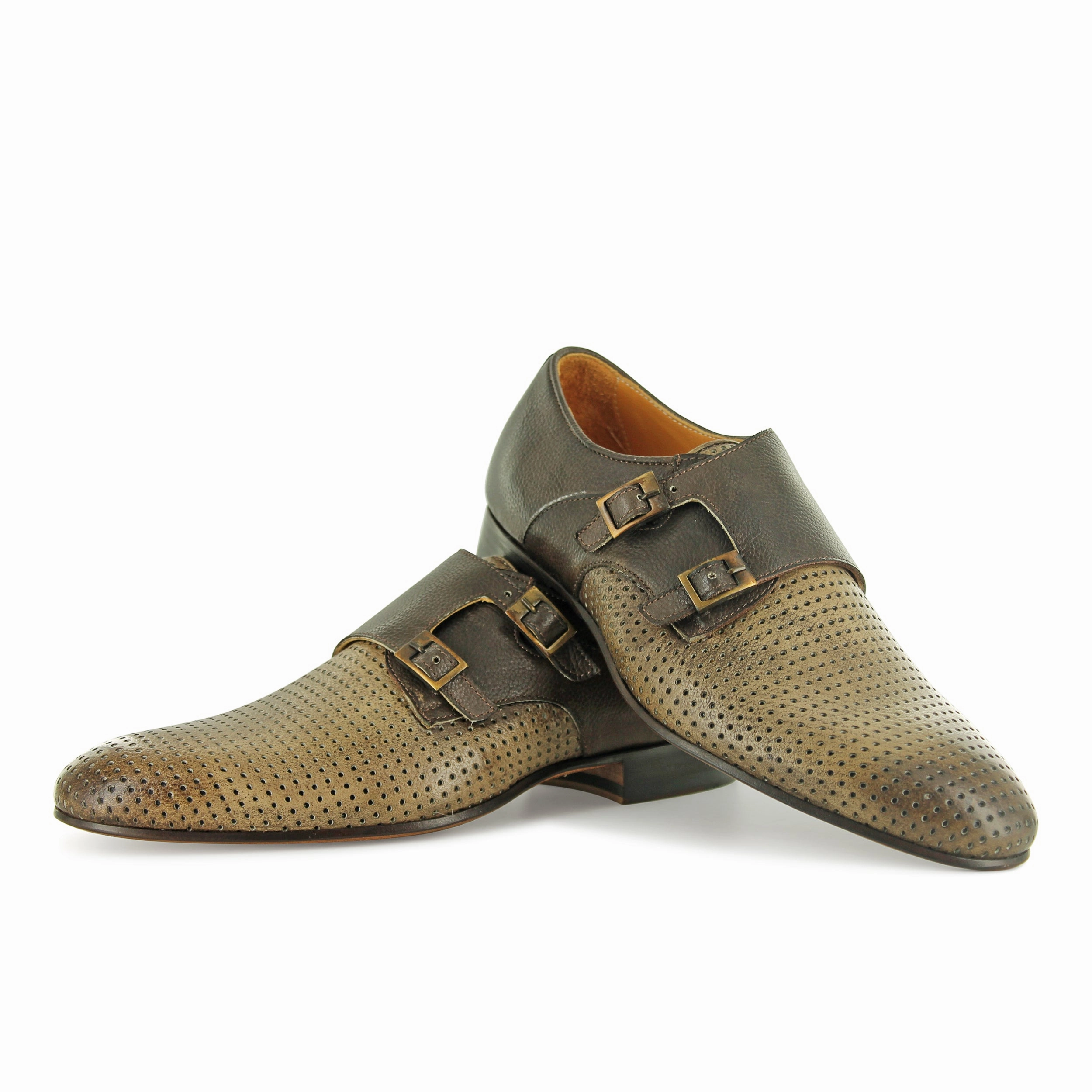 1199 - Taupe Perforation Brogues Size 7