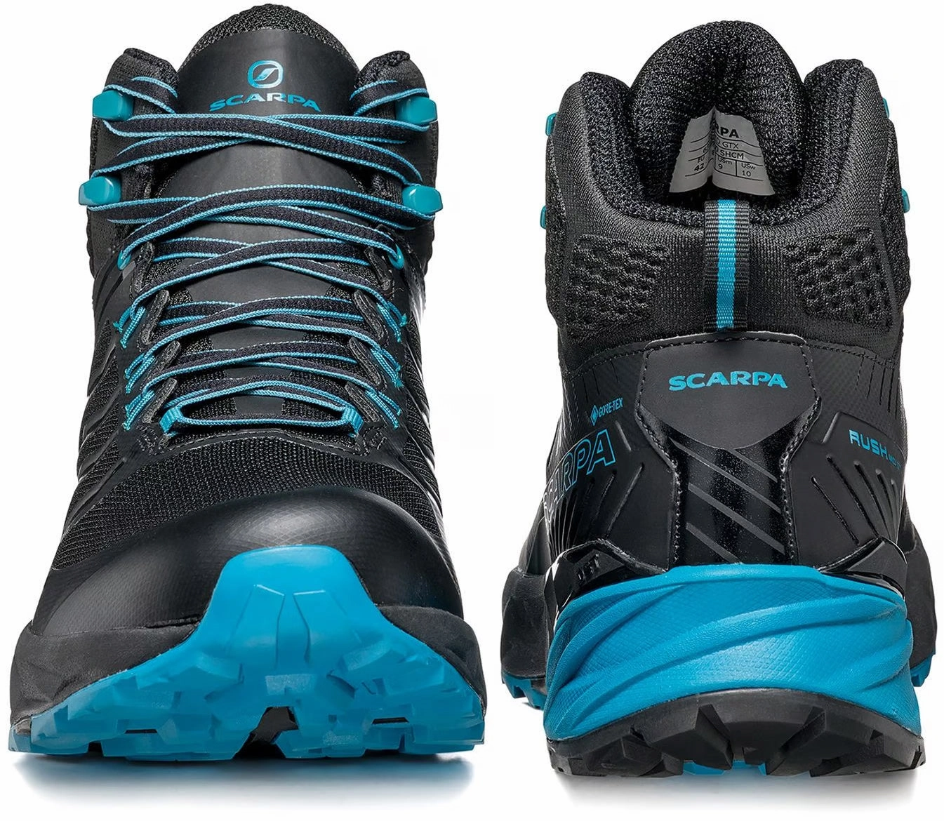 Scarpa Rush Mid GORE-TEX Walking Boots - Black Vivo Barefoot Hiking Shoes