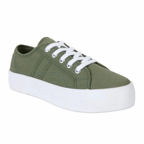 Scott Sneaker in Khaki Canvas Casual Belk Shoes