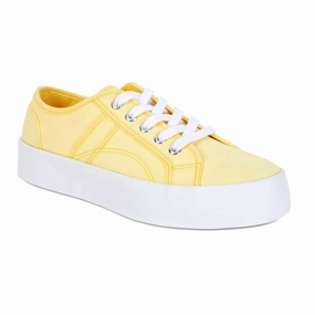 Casual Driving Shoes Outfit Scott Sneaker in Mustard Canvas