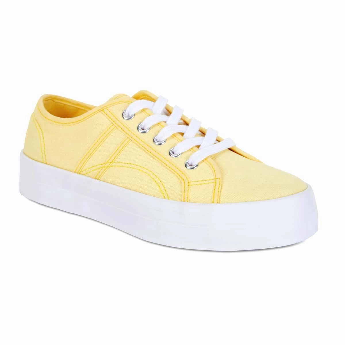 Scott Sneaker in Mustard Canvas Cat Casual Shoes Uae