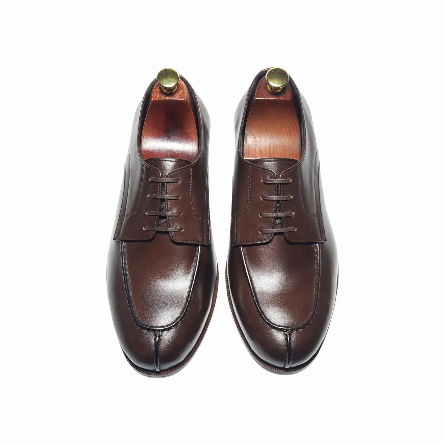 Plaid Derby Shoes Wide Toe Box Split Toe Derby