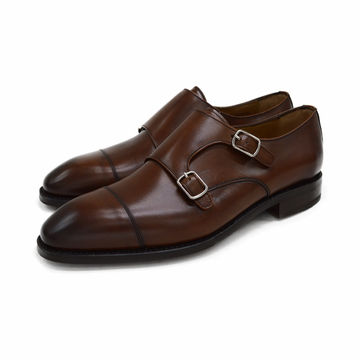Berwick 1707 Double Monk (5212) Medio (Brown) Loake Burgundy Brogues