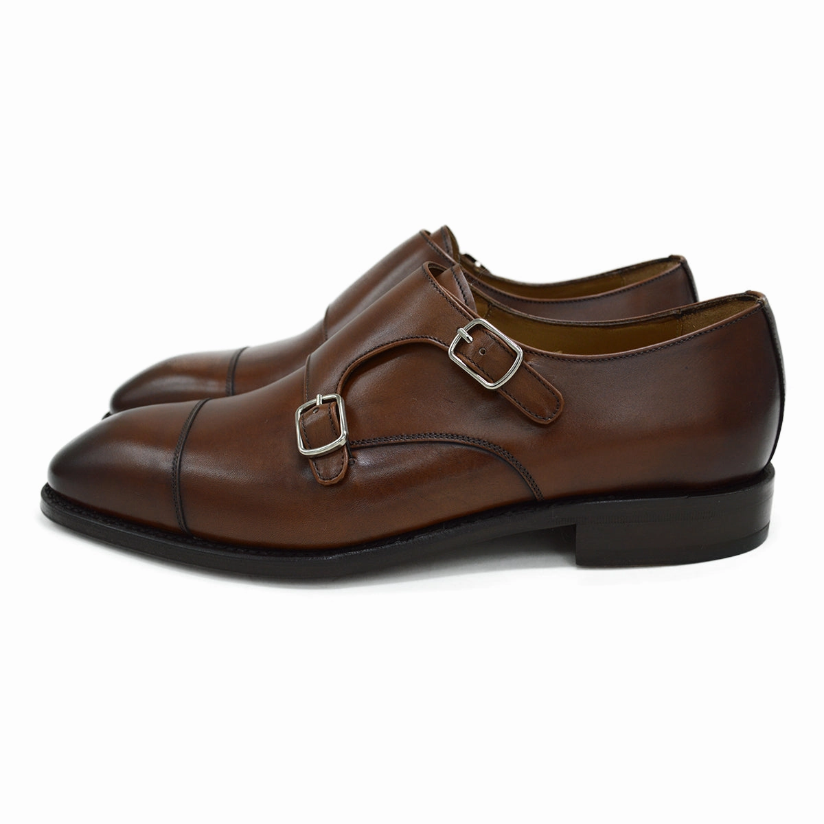 Original Brogues Shoes Berwick 1707 Double Monk (5212) Medio (Brown)